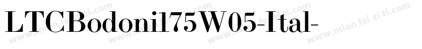 LTCBodoni175W05-Ital字体转换