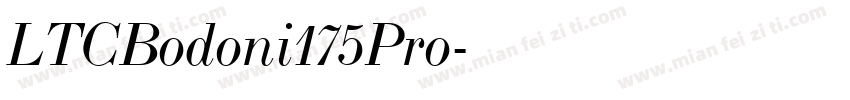 LTCBodoni175Pro字体转换
