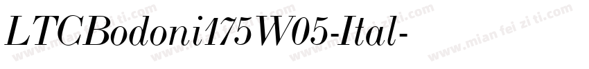 LTCBodoni175W05-Ital字体转换