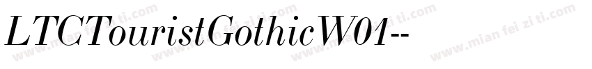 LTCTouristGothicW01-字体转换