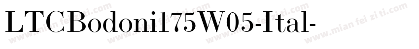 LTCBodoni175W05-Ital字体转换
