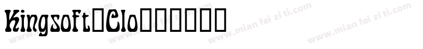 Kingsoft_Clo字体转换