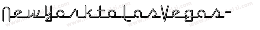 NewYorktoLasVegas字体转换