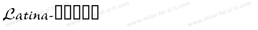 Latina字体转换