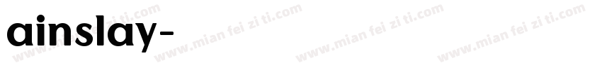 ainslay字体转换