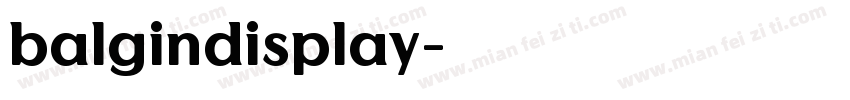 balgindisplay字体转换