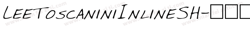 LeeToscaniniInlineSH字体转换