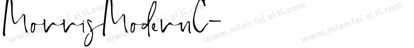 MorrisModernC字体转换