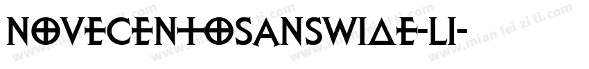 Novecentosanswide-Li字体转换