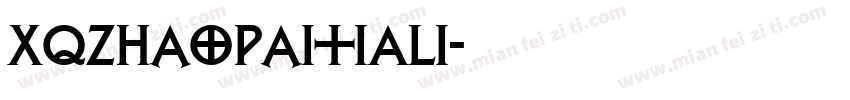 XQzhaopaitiALi字体转换