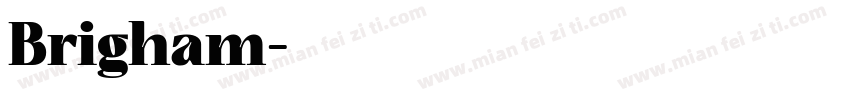 Brigham字体转换