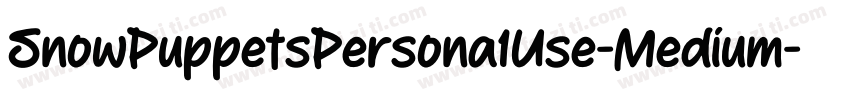SnowPuppetsPersona1Use-Medium字体转换