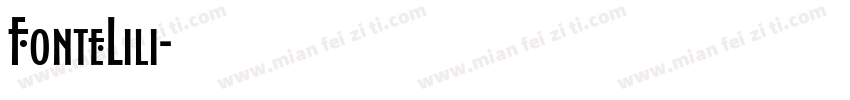 FonteLili字体转换