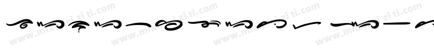 YanaBSwashCapsI-Bold字体转换