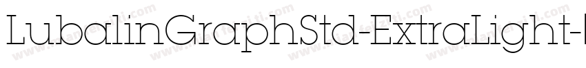 LubalinGraphStd-ExtraLight字体转换