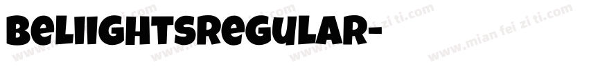 beliightsregular字体转换