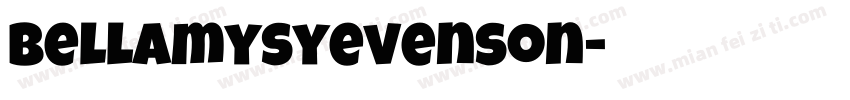 bellamysyevenson字体转换 bellamysyevenson字体转换