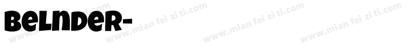 belnder字体转换