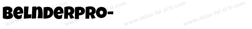 belnderpro字体转换