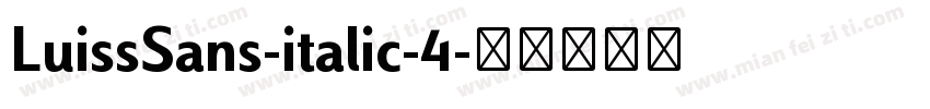 LuissSans-italic-4字体转换