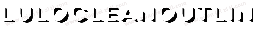 LuloCleanOutline-Bol字体转换