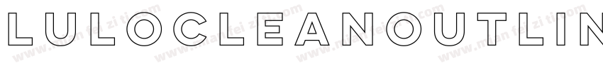 LuloCleanOutline-Bol字体转换