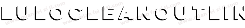 LuloCleanOutline-Bol字体转换