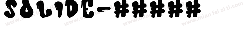 solide字体转换