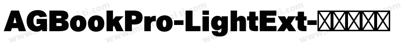 AGBookPro-LightExt字体转换