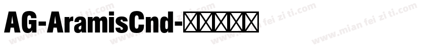 AG-AramisCnd字体转换