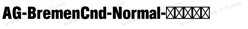 AG-BremenCnd-Normal字体转换