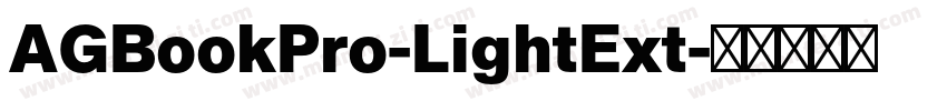 AGBookPro-LightExt字体转换
