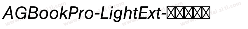 AGBookPro-LightExt字体转换