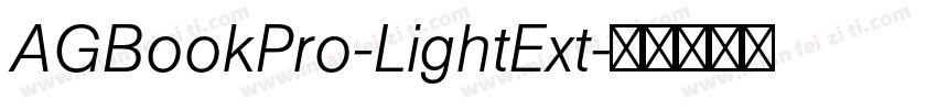 AGBookPro-LightExt字体转换