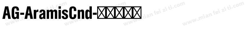 AG-AramisCnd字体转换