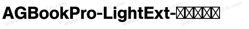 AGBookPro-LightExt字体转换