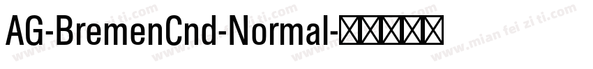 AG-BremenCnd-Normal字体转换