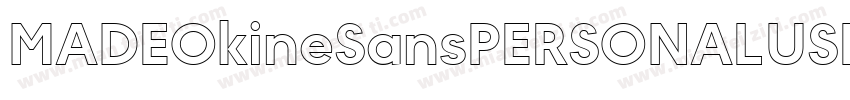 MADEOkineSansPERSONALUSE-Regular-GB字体转换