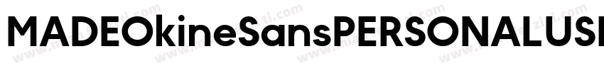 MADEOkineSansPERSONALUSE-LightOutli字体转换