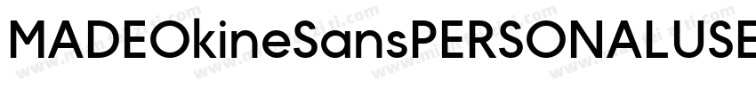 MADEOkineSansPERSONALUSE-Regular-GB字体转换