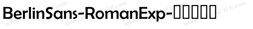 BerlinSans-RomanExp字体转换
