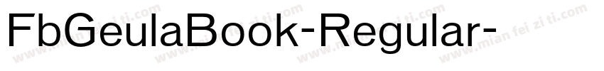 FbGeulaBook-Regular字体转换