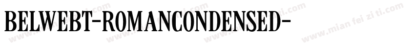 BelweBT-RomanCondensed字体转换