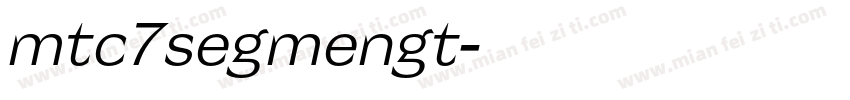 mtc7segmengt字体转换