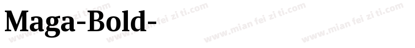 Maga-Bold字体转换