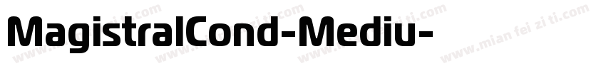MagistralCond-Mediu字体转换