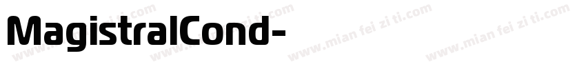 MagistralCond字体转换