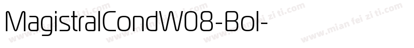 MagistralCondW08-Bol字体转换