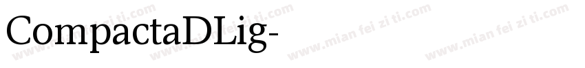 CompactaDLig字体转换