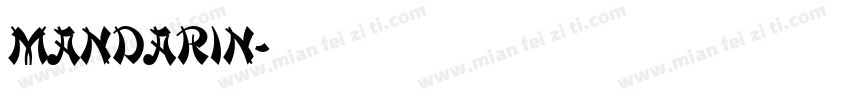 mandarin字体转换